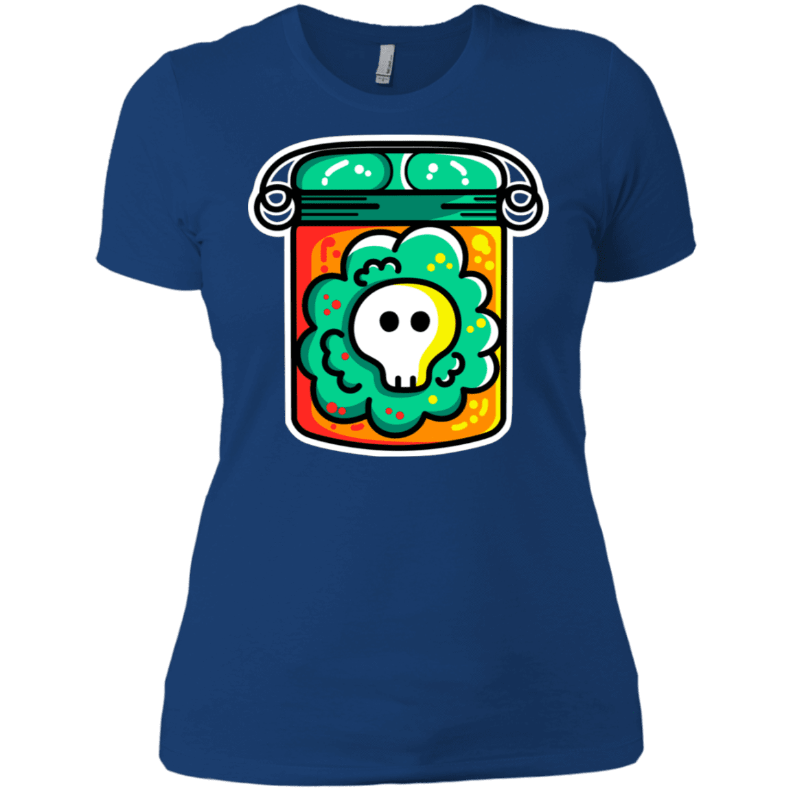 T-Shirts Royal / X-Small Cute Skull In A Jar Women's Premium T-Shirt