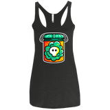 T-Shirts Vintage Black / X-Small Cute Skull In A Jar Women's Triblend Racerback Tank