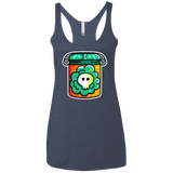 T-Shirts Vintage Navy / X-Small Cute Skull In A Jar Women's Triblend Racerback Tank