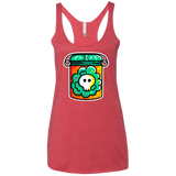 T-Shirts Vintage Red / X-Small Cute Skull In A Jar Women's Triblend Racerback Tank