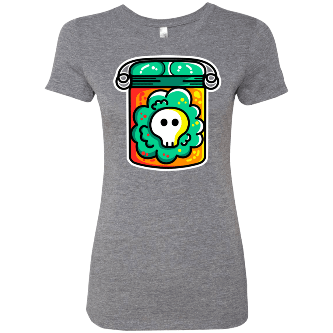 T-Shirts Premium Heather / S Cute Skull In A Jar Women's Triblend T-Shirt