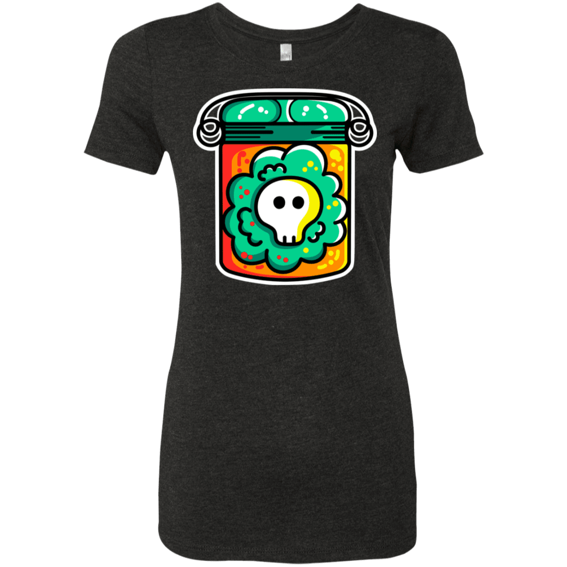T-Shirts Vintage Black / S Cute Skull In A Jar Women's Triblend T-Shirt