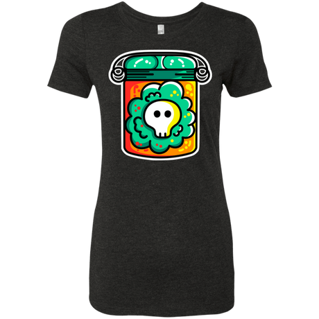 T-Shirts Vintage Black / S Cute Skull In A Jar Women's Triblend T-Shirt