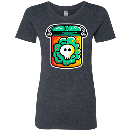 T-Shirts Vintage Navy / S Cute Skull In A Jar Women's Triblend T-Shirt