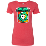 T-Shirts Vintage Red / S Cute Skull In A Jar Women's Triblend T-Shirt