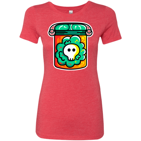 T-Shirts Vintage Red / S Cute Skull In A Jar Women's Triblend T-Shirt