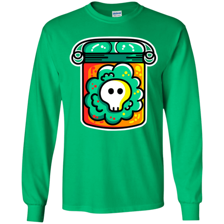 T-Shirts Irish Green / YS Cute Skull In A Jar Youth Long Sleeve T-Shirt