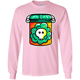 T-Shirts Light Pink / YS Cute Skull In A Jar Youth Long Sleeve T-Shirt