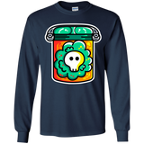 T-Shirts Navy / YS Cute Skull In A Jar Youth Long Sleeve T-Shirt