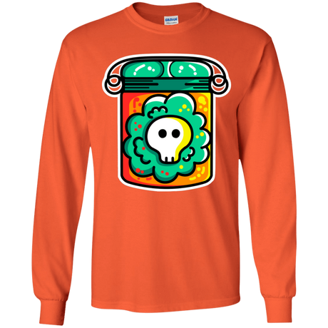 T-Shirts Orange / YS Cute Skull In A Jar Youth Long Sleeve T-Shirt