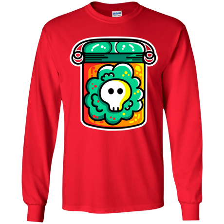 T-Shirts Red / YS Cute Skull In A Jar Youth Long Sleeve T-Shirt