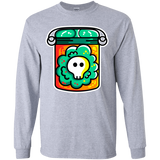 T-Shirts Sport Grey / YS Cute Skull In A Jar Youth Long Sleeve T-Shirt