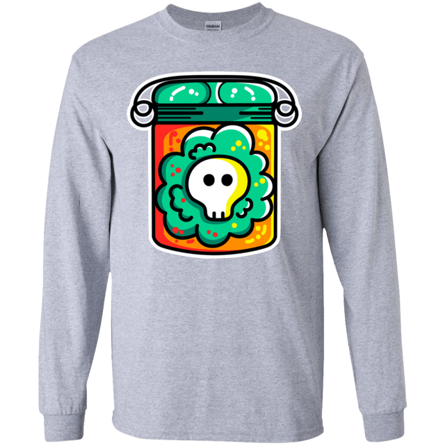 T-Shirts Sport Grey / YS Cute Skull In A Jar Youth Long Sleeve T-Shirt