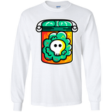 T-Shirts White / YS Cute Skull In A Jar Youth Long Sleeve T-Shirt