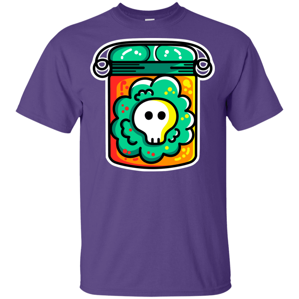 T-Shirts Purple / YXS Cute Skull In A Jar Youth T-Shirt