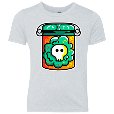 T-Shirts Heather White / YXS Cute Skull In A Jar Youth Triblend T-Shirt