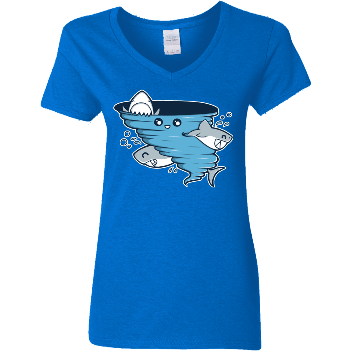 T-Shirts Royal / S Cutenado Women's V-Neck T-Shirt