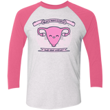 T-Shirts Heather White/Vintage Pink / X-Small Cuterus Triblend 3/4 Sleeve