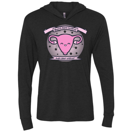 T-Shirts Vintage Black / X-Small Cuterus Triblend Long Sleeve Hoodie Tee