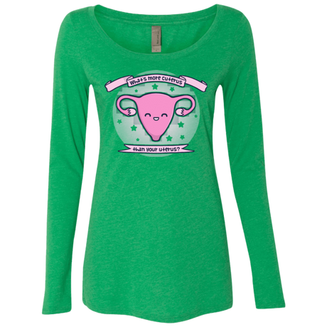 T-Shirts Envy / Small Cuterus Women's Triblend Long Sleeve Shirt