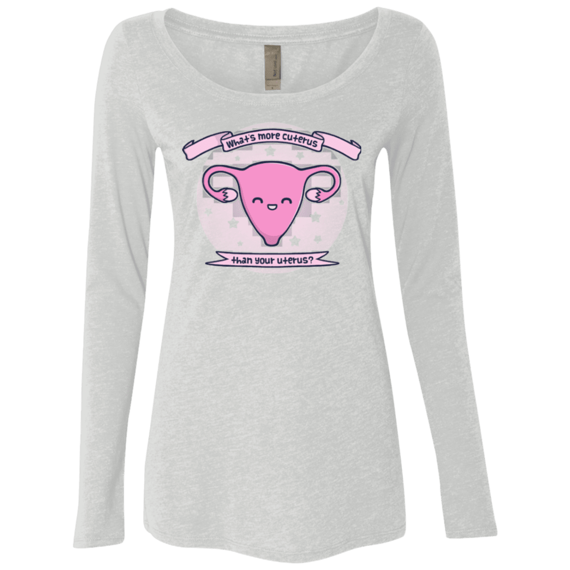 T-Shirts Heather White / Small Cuterus Women's Triblend Long Sleeve Shirt