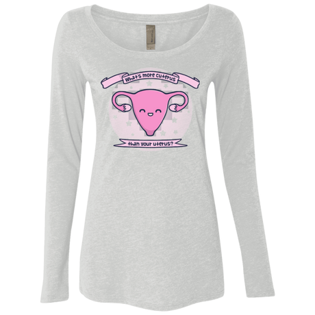 T-Shirts Heather White / Small Cuterus Women's Triblend Long Sleeve Shirt