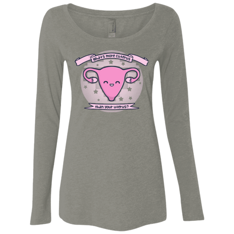 T-Shirts Venetian Grey / Small Cuterus Women's Triblend Long Sleeve Shirt