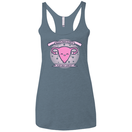 T-Shirts Indigo / X-Small Cuterus Women's Triblend Racerback Tank