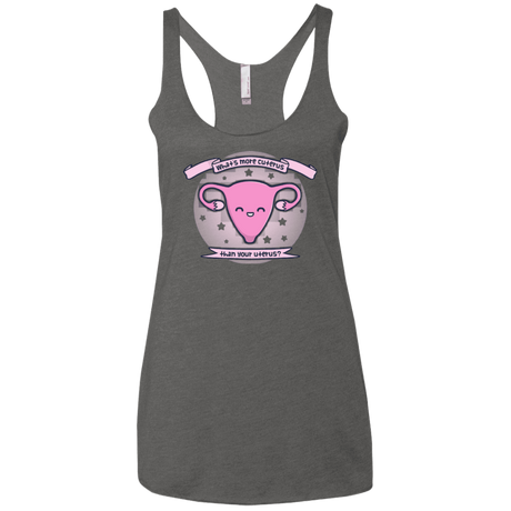 T-Shirts Premium Heather / X-Small Cuterus Women's Triblend Racerback Tank