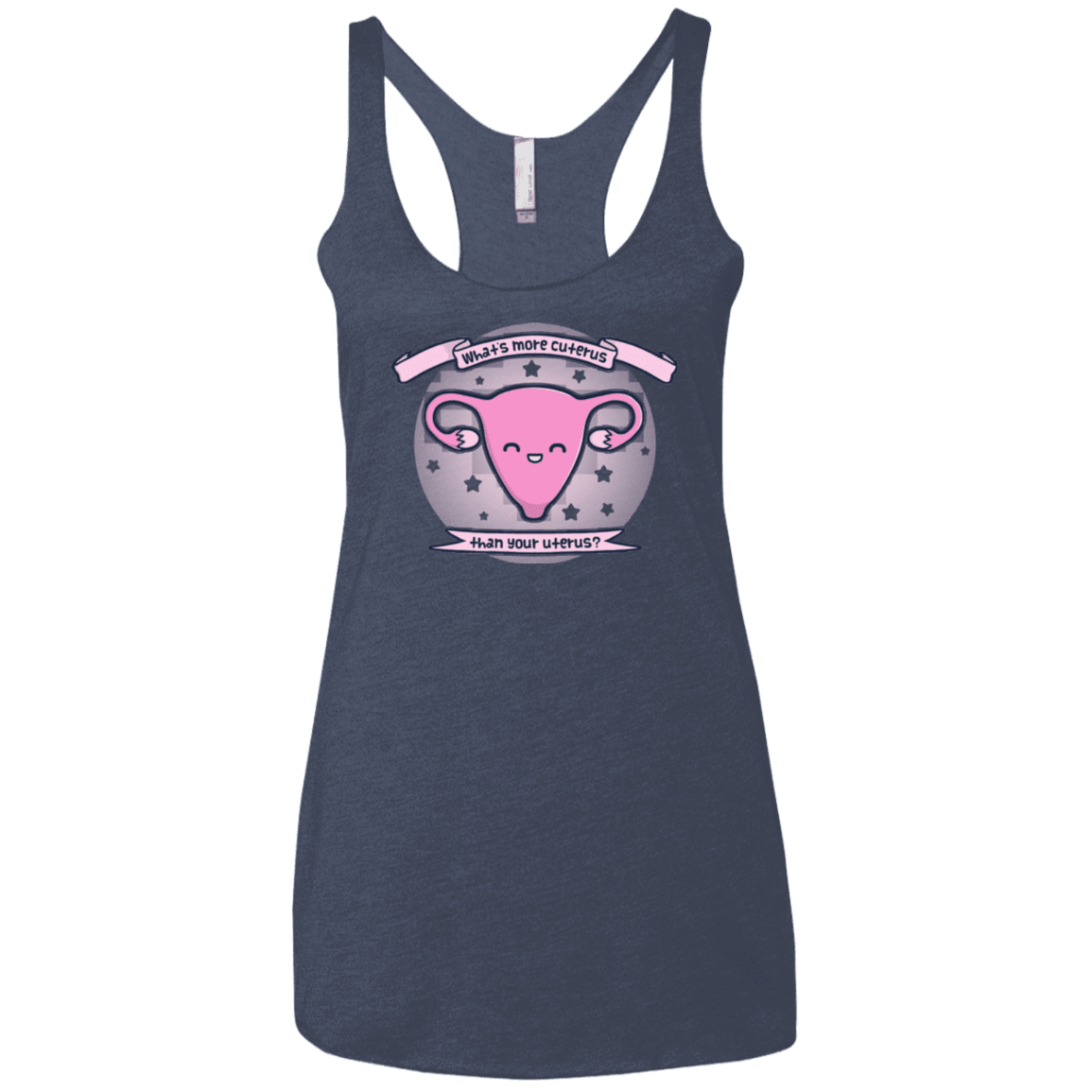 T-Shirts Vintage Navy / X-Small Cuterus Women's Triblend Racerback Tank
