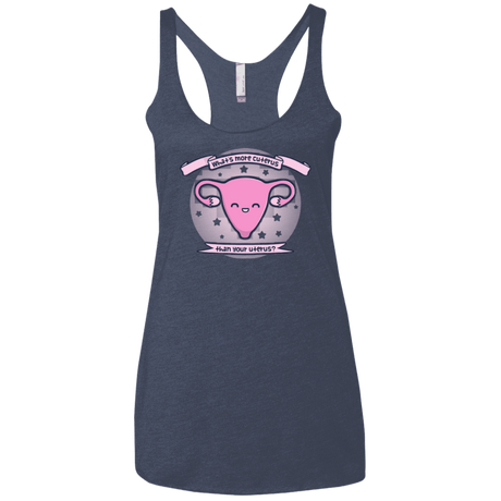 T-Shirts Vintage Navy / X-Small Cuterus Women's Triblend Racerback Tank