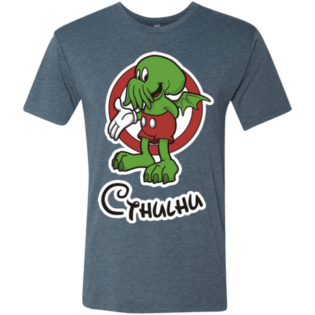 T-Shirts Indigo / Small Cutethulhu Men's Triblend T-Shirt