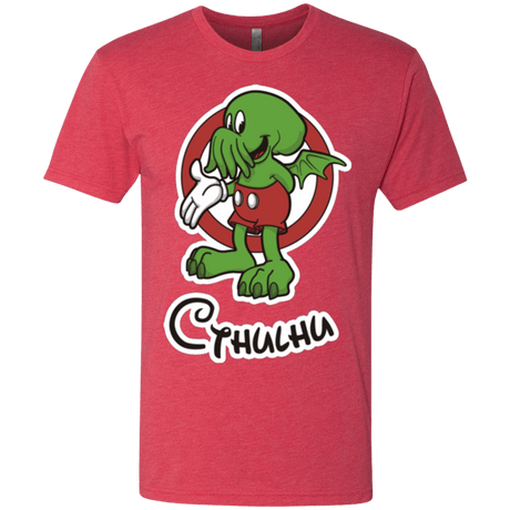 T-Shirts Vintage Red / Small Cutethulhu Men's Triblend T-Shirt