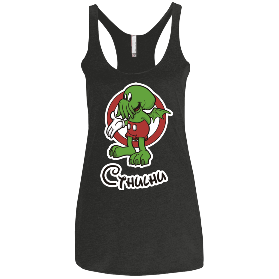 T-Shirts Vintage Black / X-Small Cutethulhu Women's Triblend Racerback Tank