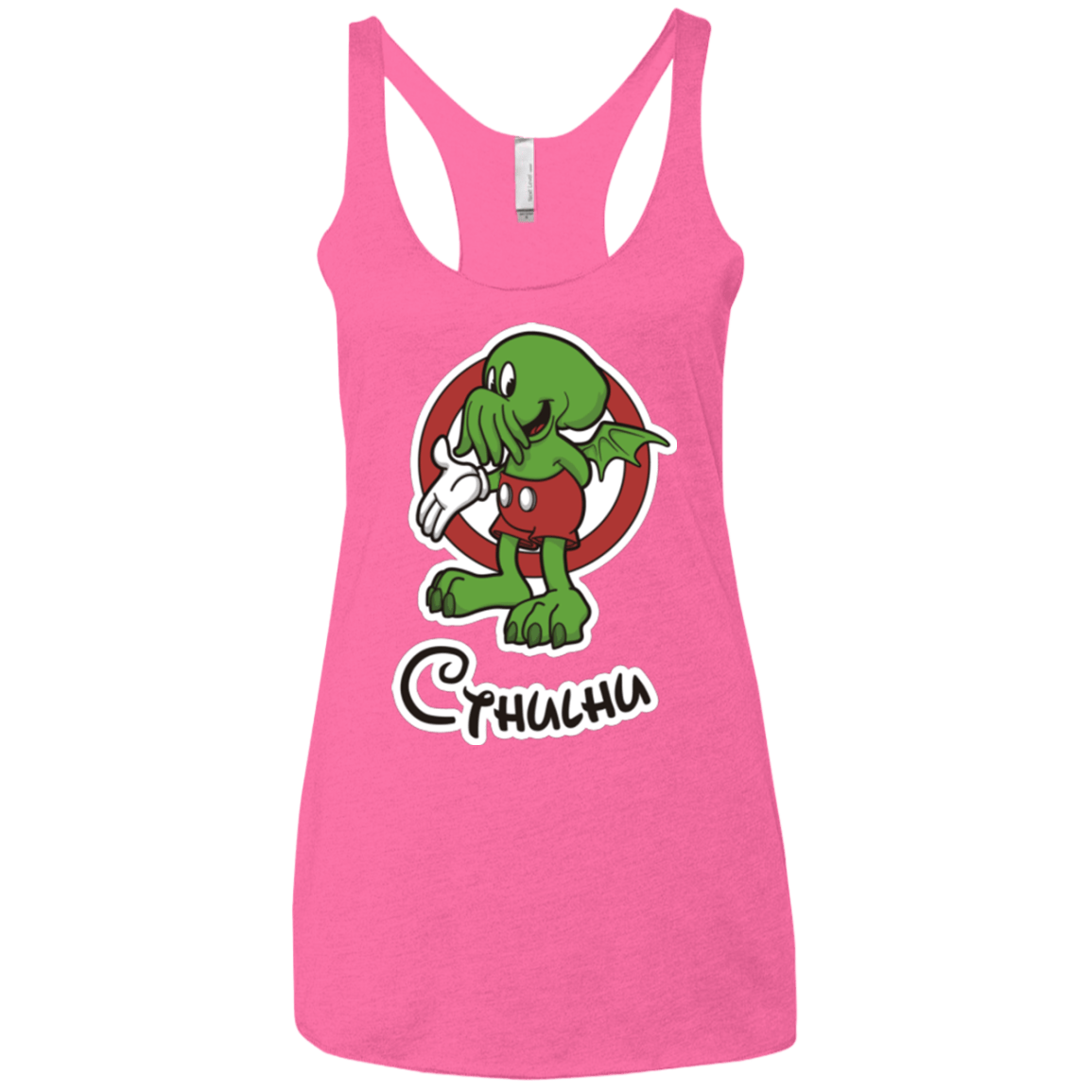 T-Shirts Vintage Pink / X-Small Cutethulhu Women's Triblend Racerback Tank