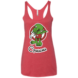 T-Shirts Vintage Red / X-Small Cutethulhu Women's Triblend Racerback Tank