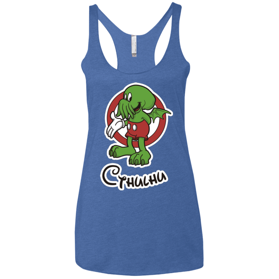 T-Shirts Vintage Royal / X-Small Cutethulhu Women's Triblend Racerback Tank