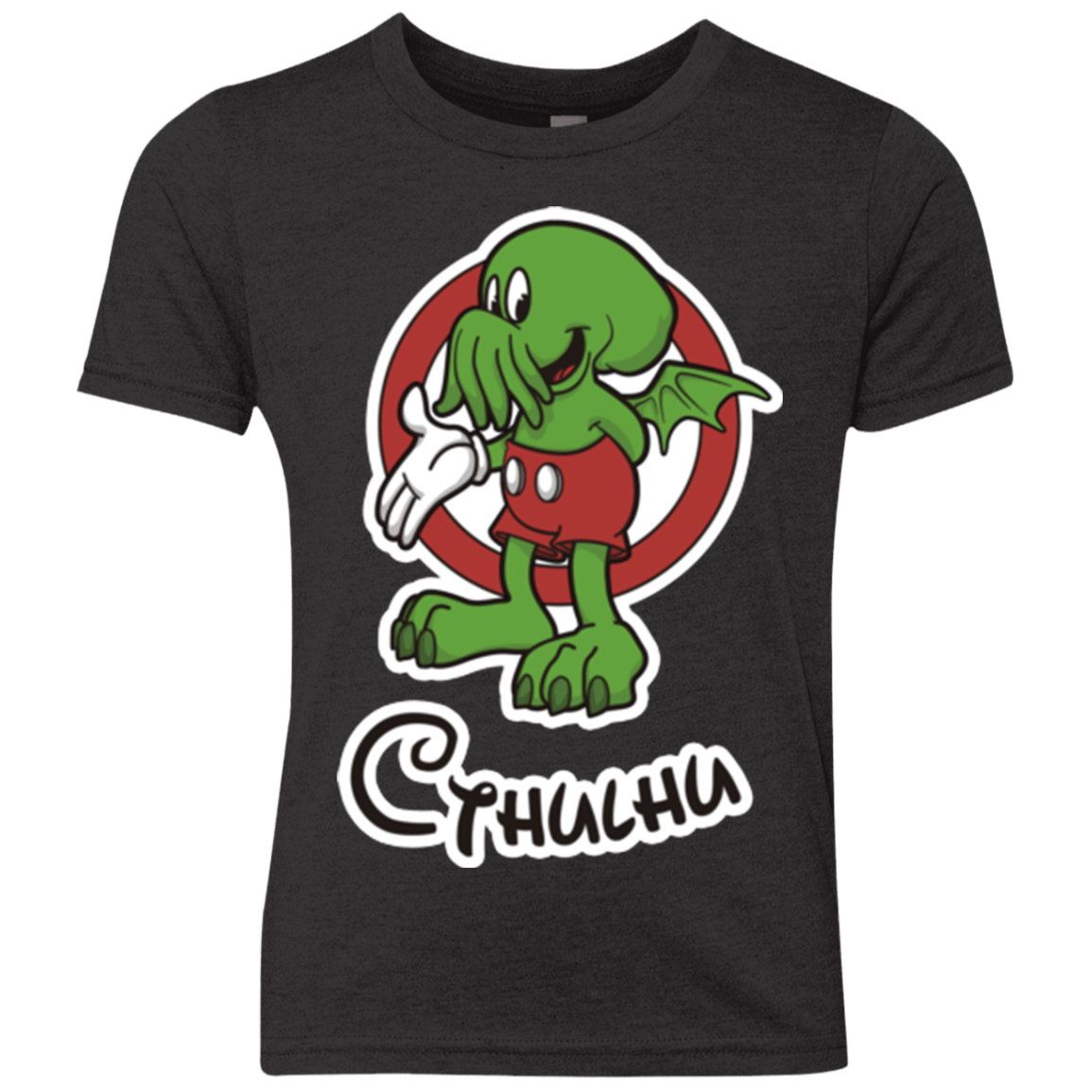 T-Shirts Vintage Black / YXS Cutethulhu Youth Triblend T-Shirt