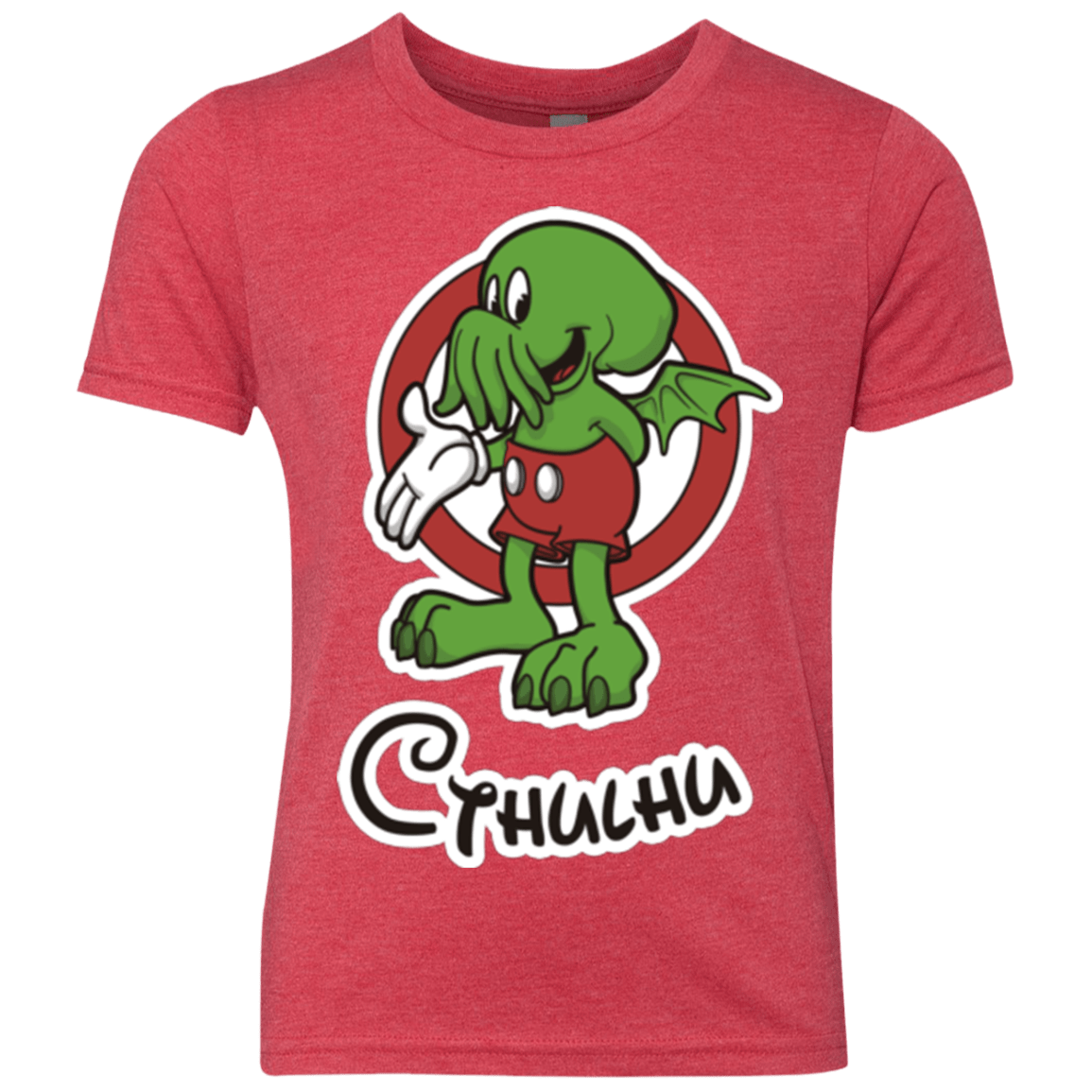 T-Shirts Vintage Red / YXS Cutethulhu Youth Triblend T-Shirt