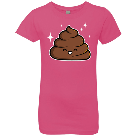 T-Shirts Hot Pink / YXS Cutie Poop Girls Premium T-Shirt
