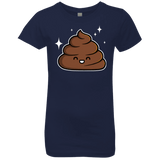 T-Shirts Midnight Navy / YXS Cutie Poop Girls Premium T-Shirt
