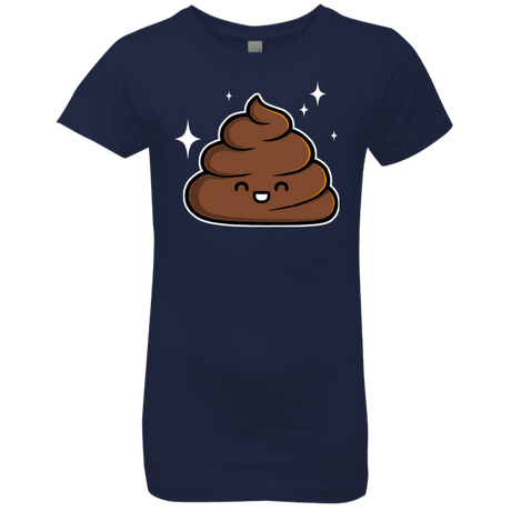 T-Shirts Midnight Navy / YXS Cutie Poop Girls Premium T-Shirt