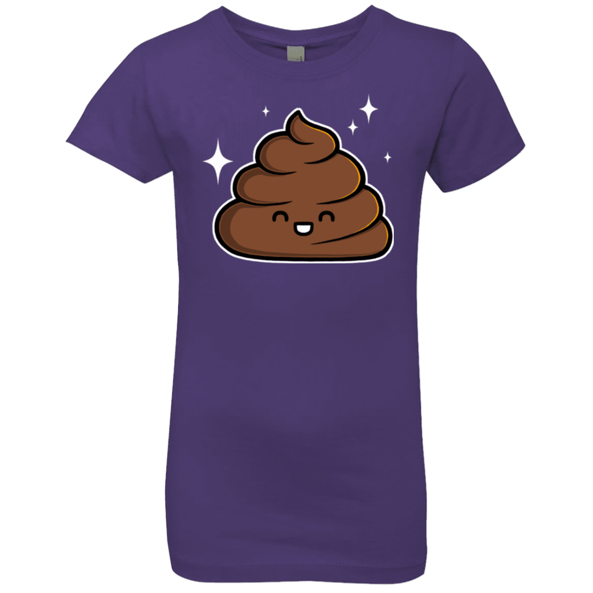 T-Shirts Purple Rush / YXS Cutie Poop Girls Premium T-Shirt