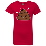 T-Shirts Red / YXS Cutie Poop Girls Premium T-Shirt