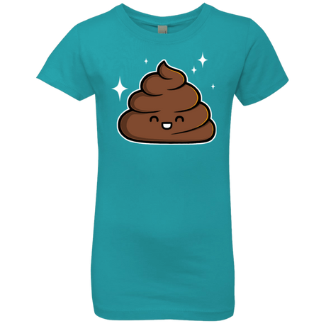T-Shirts Tahiti Blue / YXS Cutie Poop Girls Premium T-Shirt