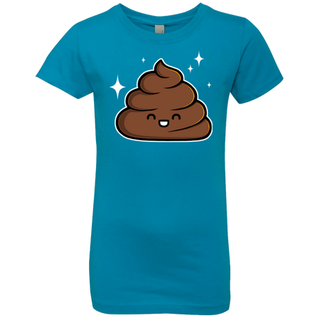 T-Shirts Turquoise / YXS Cutie Poop Girls Premium T-Shirt