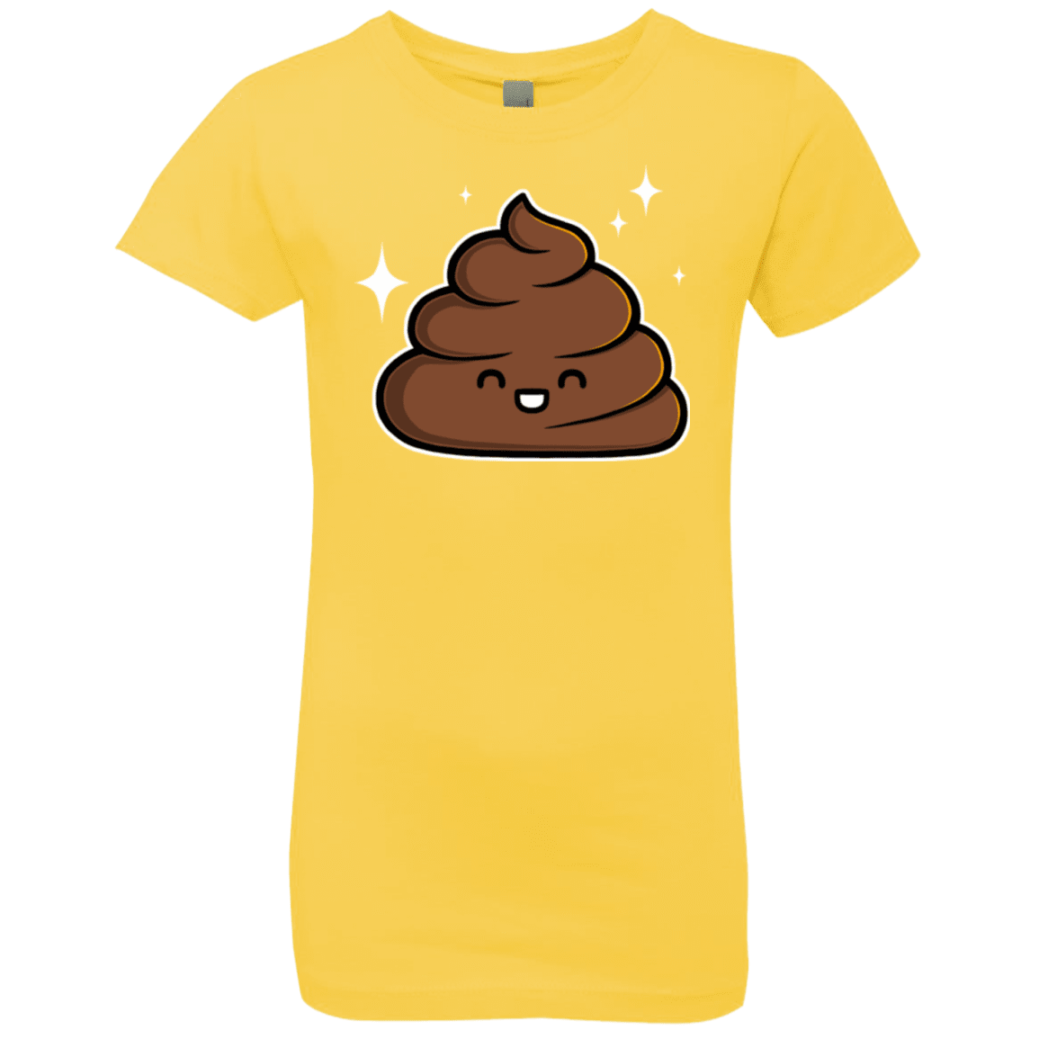 T-Shirts Vibrant Yellow / YXS Cutie Poop Girls Premium T-Shirt
