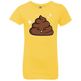 T-Shirts Vibrant Yellow / YXS Cutie Poop Girls Premium T-Shirt