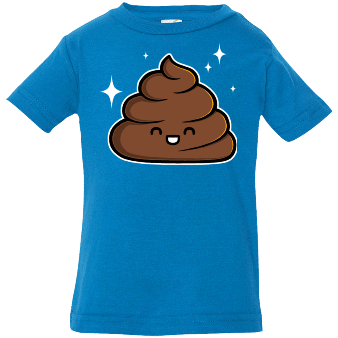 T-Shirts Cobalt / 6 Months Cutie Poop Infant Premium T-Shirt