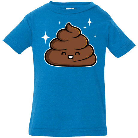 T-Shirts Cobalt / 6 Months Cutie Poop Infant Premium T-Shirt